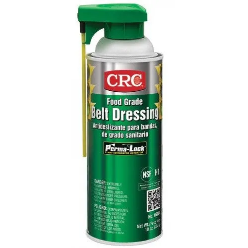 03065 CRC Food Grade Belt Dressing Lubricant, 16oz, Aerosol, Light Amber