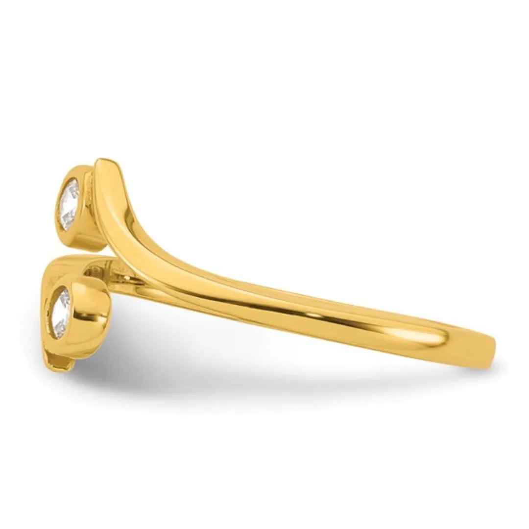 10k Gold Adjustable Toe Ring