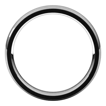 14K Gold Standard Weight Stepped Edge Standard Fit Half Round Band
