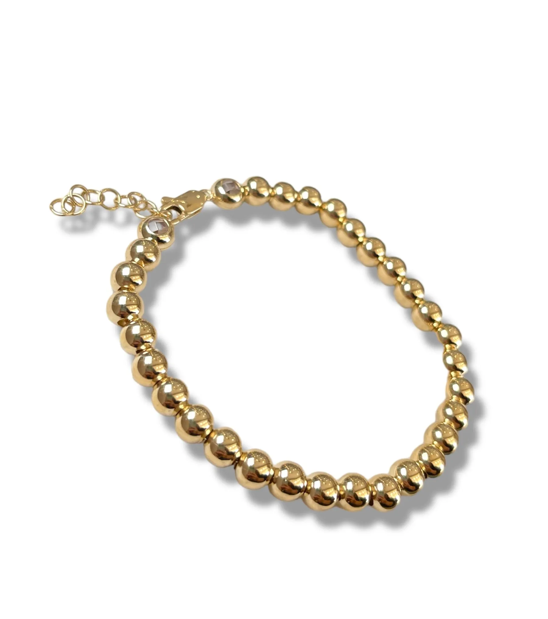 14KT Big Ball Bracelet