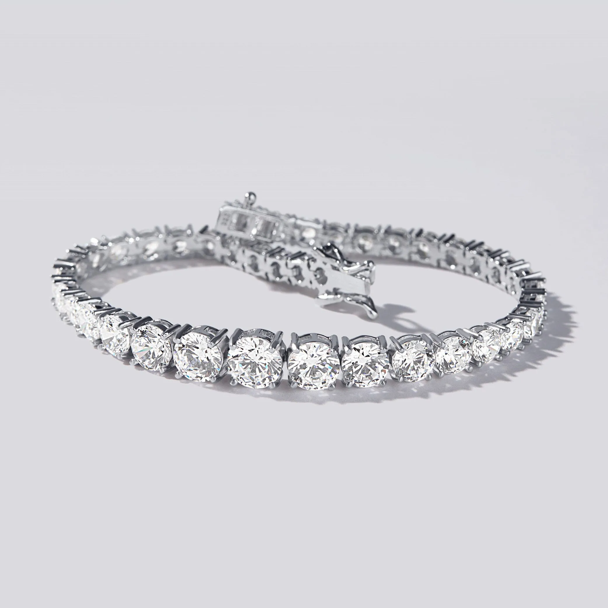 18.4cm Sterling Silver Tennis Bracelet with Cubic Zirconia