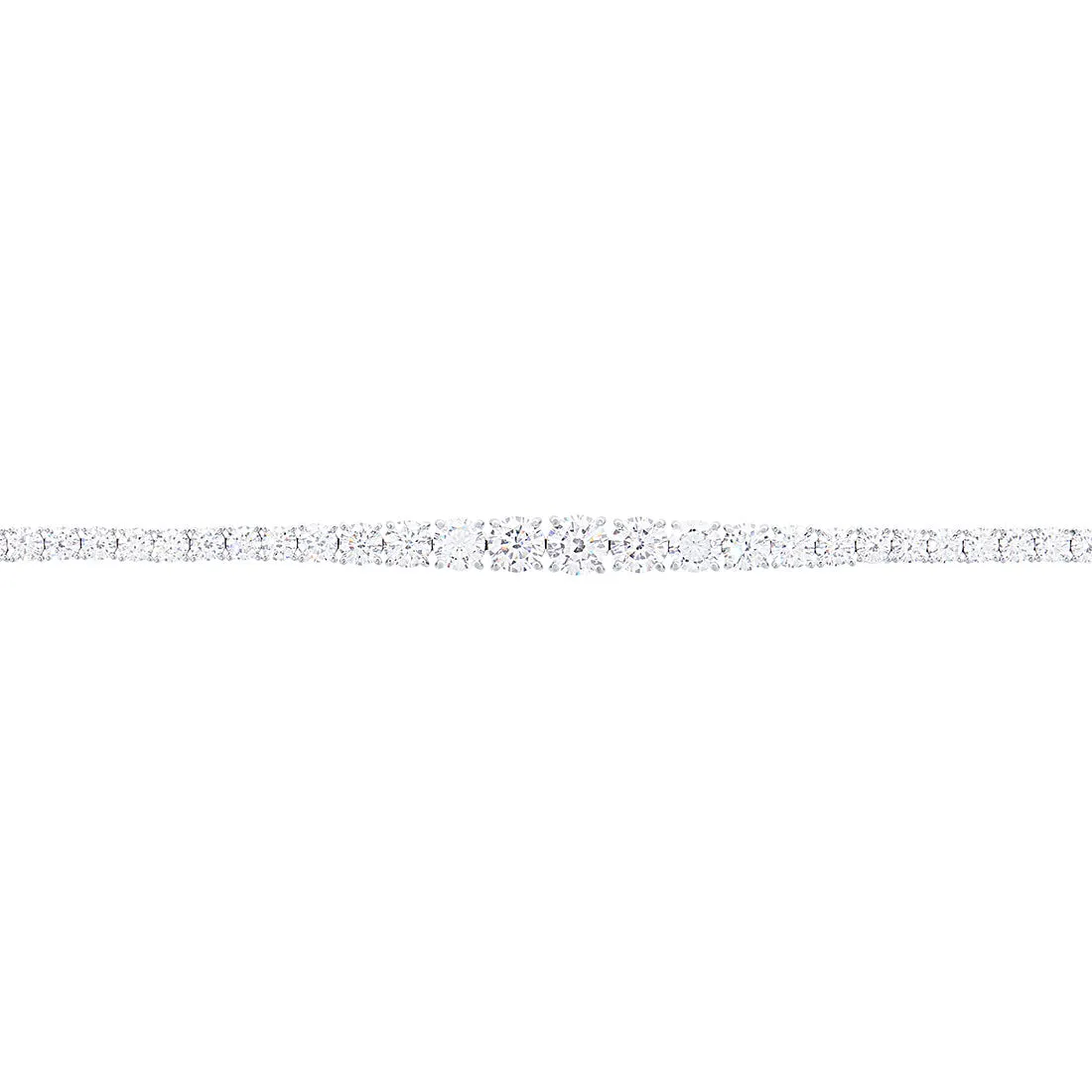 18.4cm Sterling Silver Tennis Bracelet with Cubic Zirconia