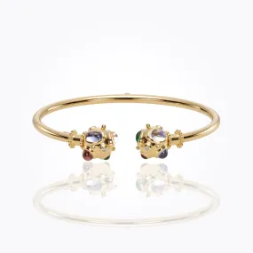 18K Cosmos Bellina Bracelet with royal blue moonstone, tsavorite, tanzanite, pink tourmaline and diamond