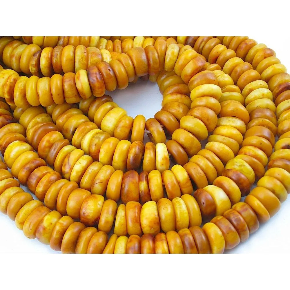 1940-60's Cast Resin Amber Dowry Strand  / Necklace Type 2