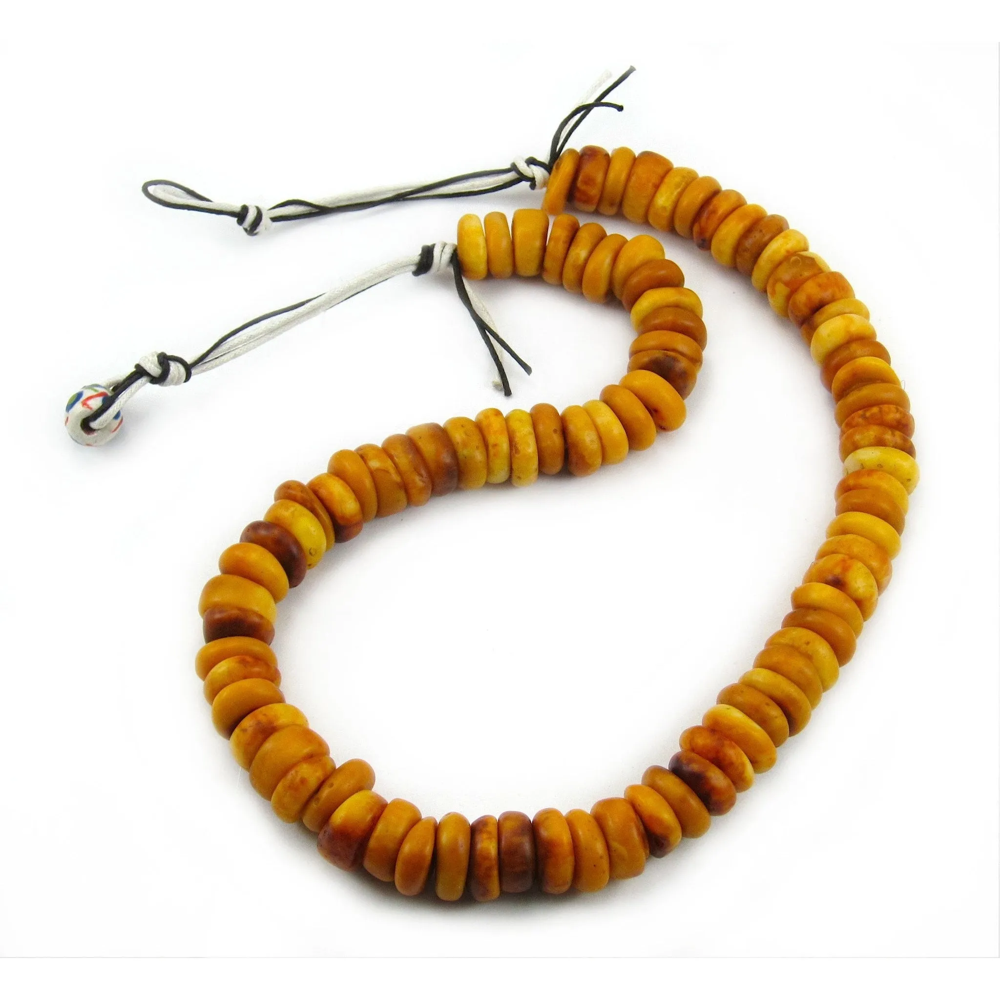 1940-60's Cast Resin Amber Dowry Strand  / Necklace Type 2