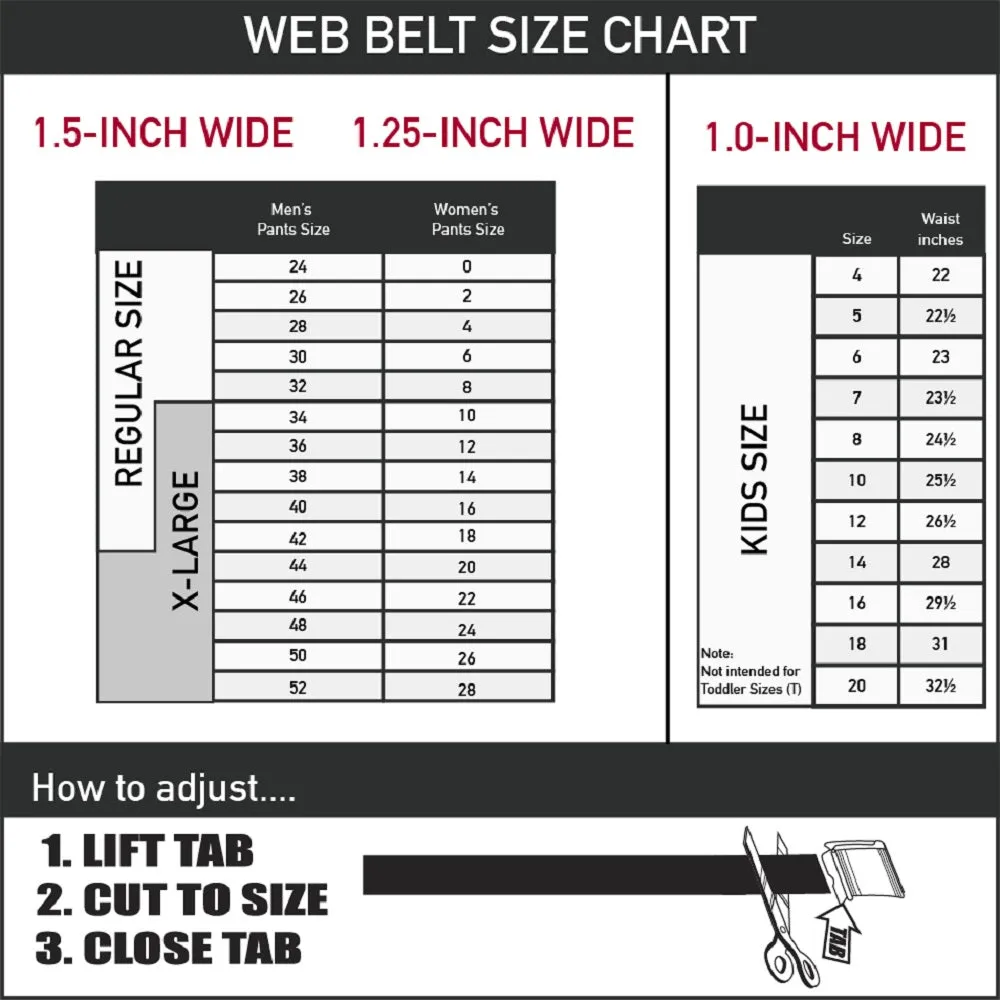 1965 Chevrolet Bowtie Black & White Web Belt