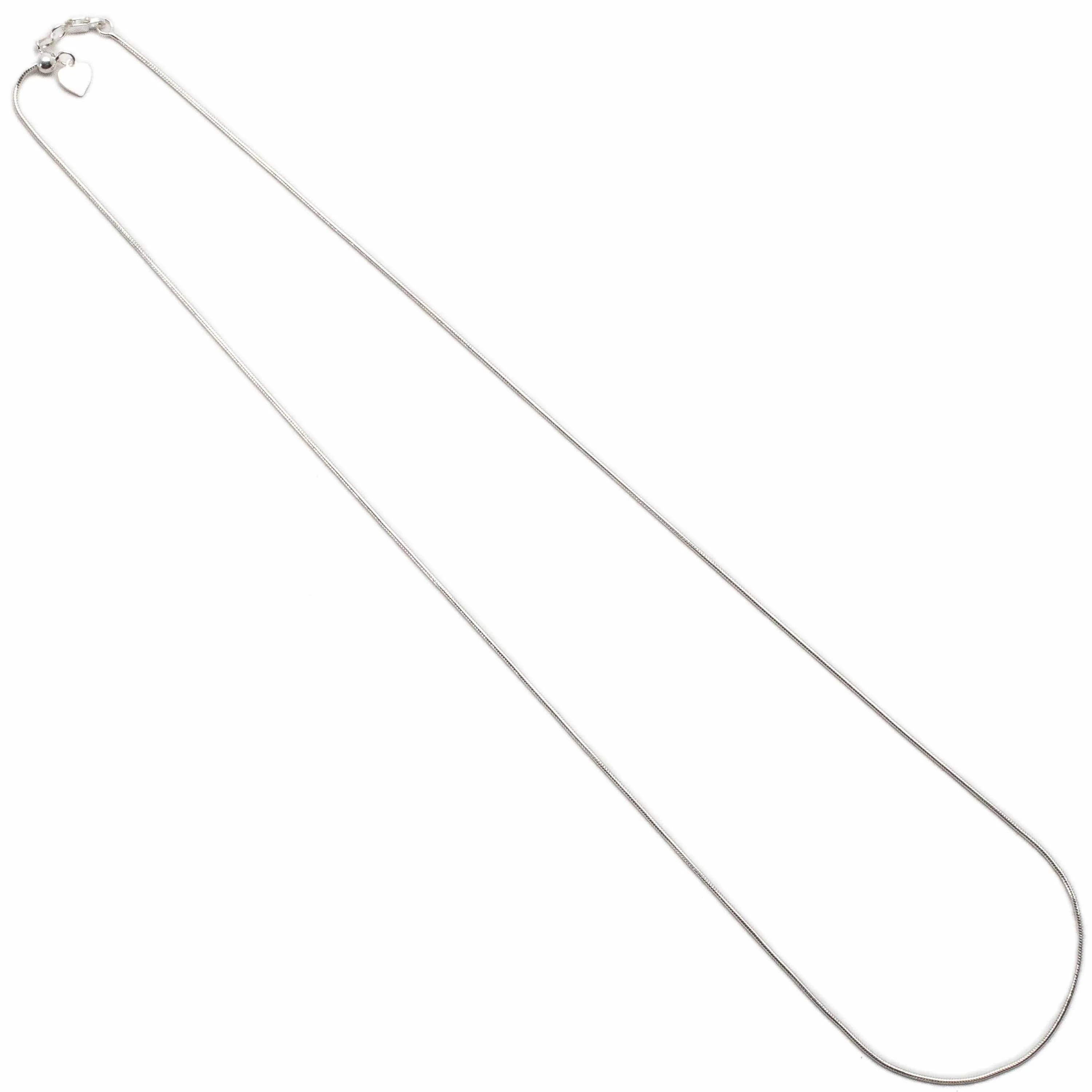 22" Italian Sterling Silver Twisted Rope Chain Necklace 3mm