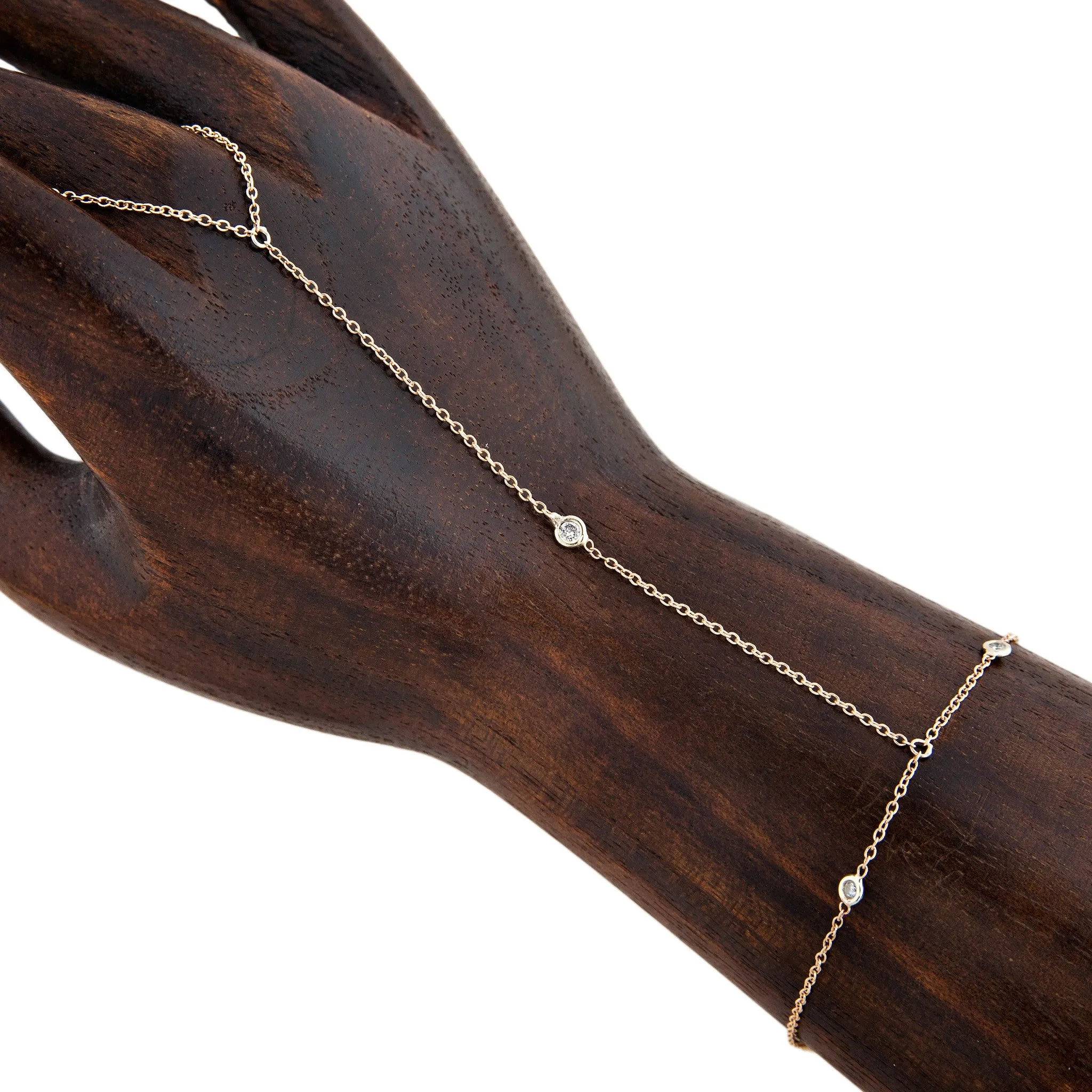 3 DIAMOND FINGER BRACELET