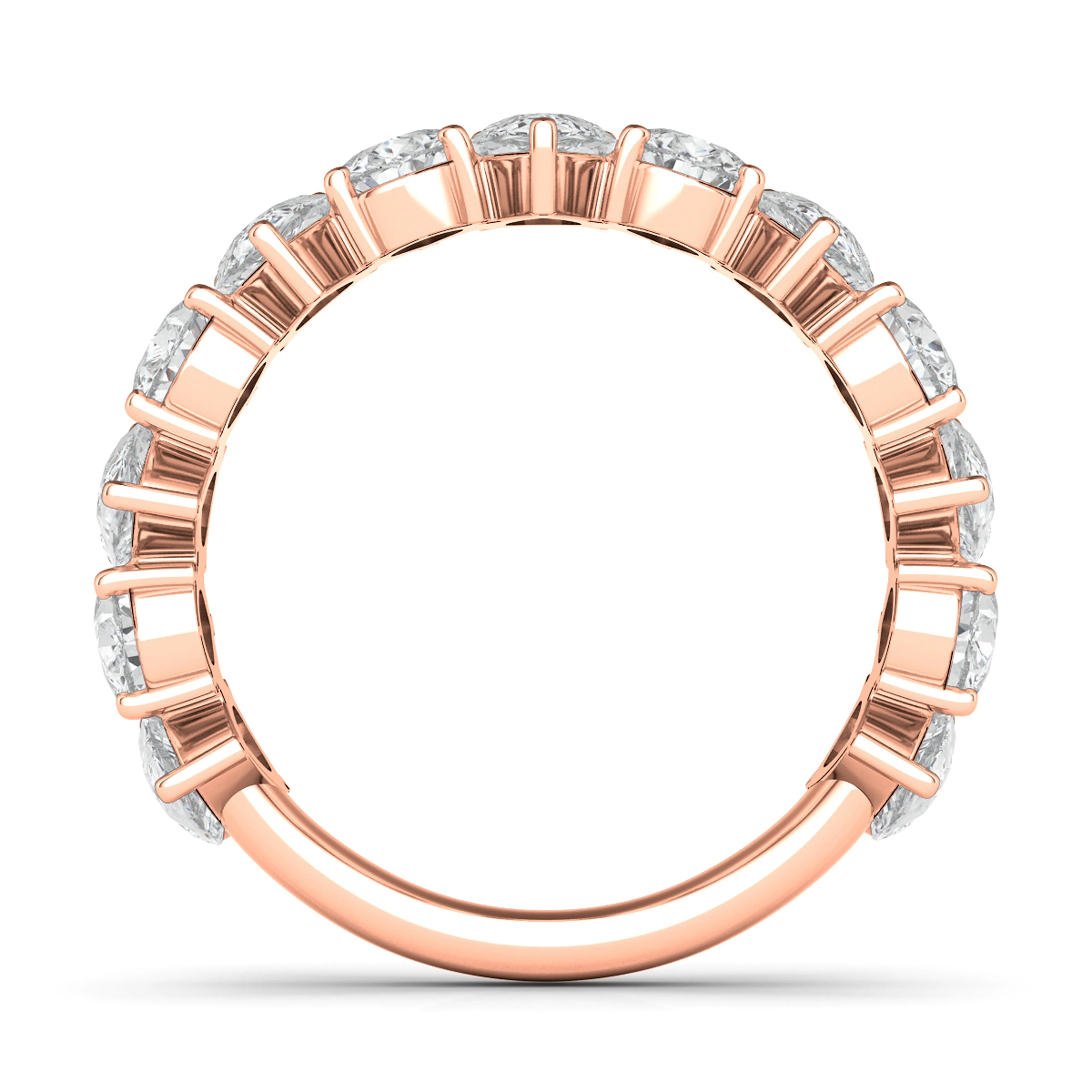 3/4 Alternating Pear Shape Eternity Band
