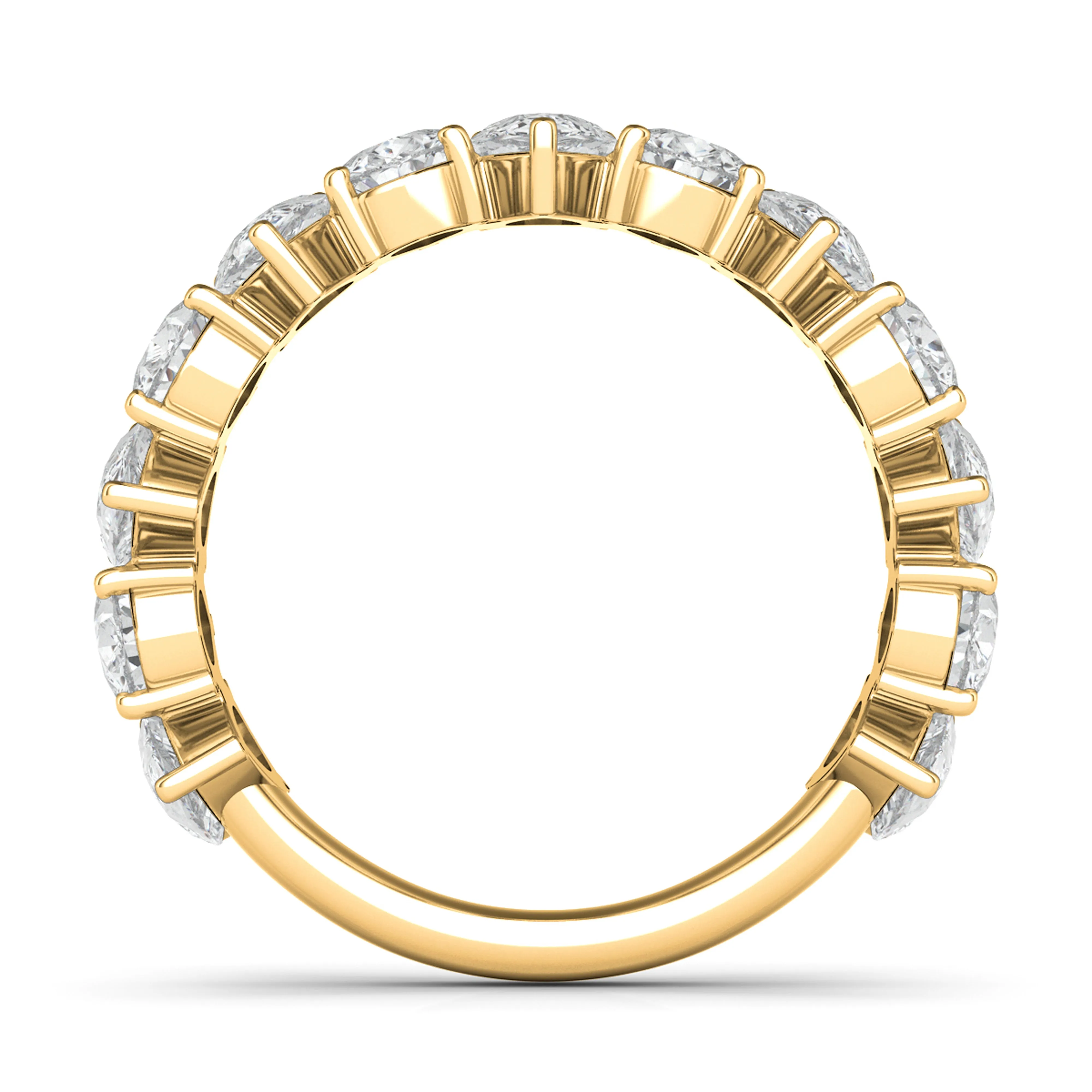 3/4 Alternating Pear Shape Eternity Band