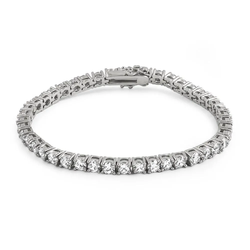 4MM CZ Tennis Bracelet in .925 Sterling Silver
