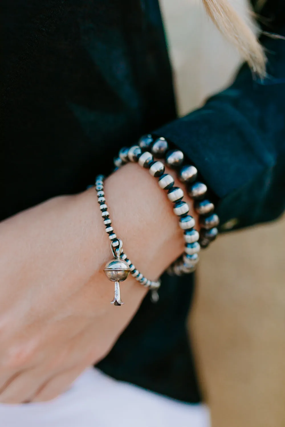 4mm Navajo Pearl Bracelet w/Extension