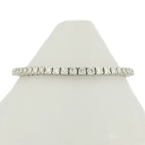 6.19ctw Round Diamond 7" Tennis Bracelet in 14K White Gold