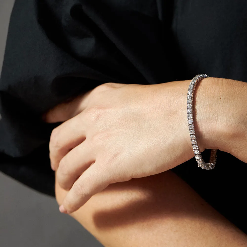 8 Carat White Diamond Tennis Bracelet