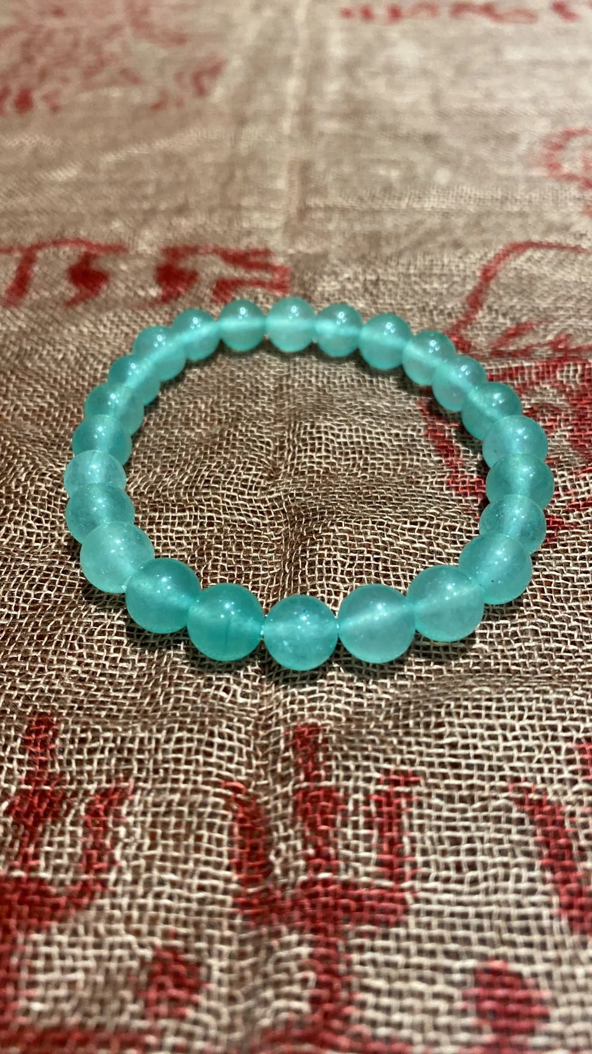 8MM Light Green Aventurine Bead Stretchy Bracelet