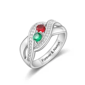 925 Sterling Silver Promise Birthstone Ring Perfect Choice for Women of All Ages
