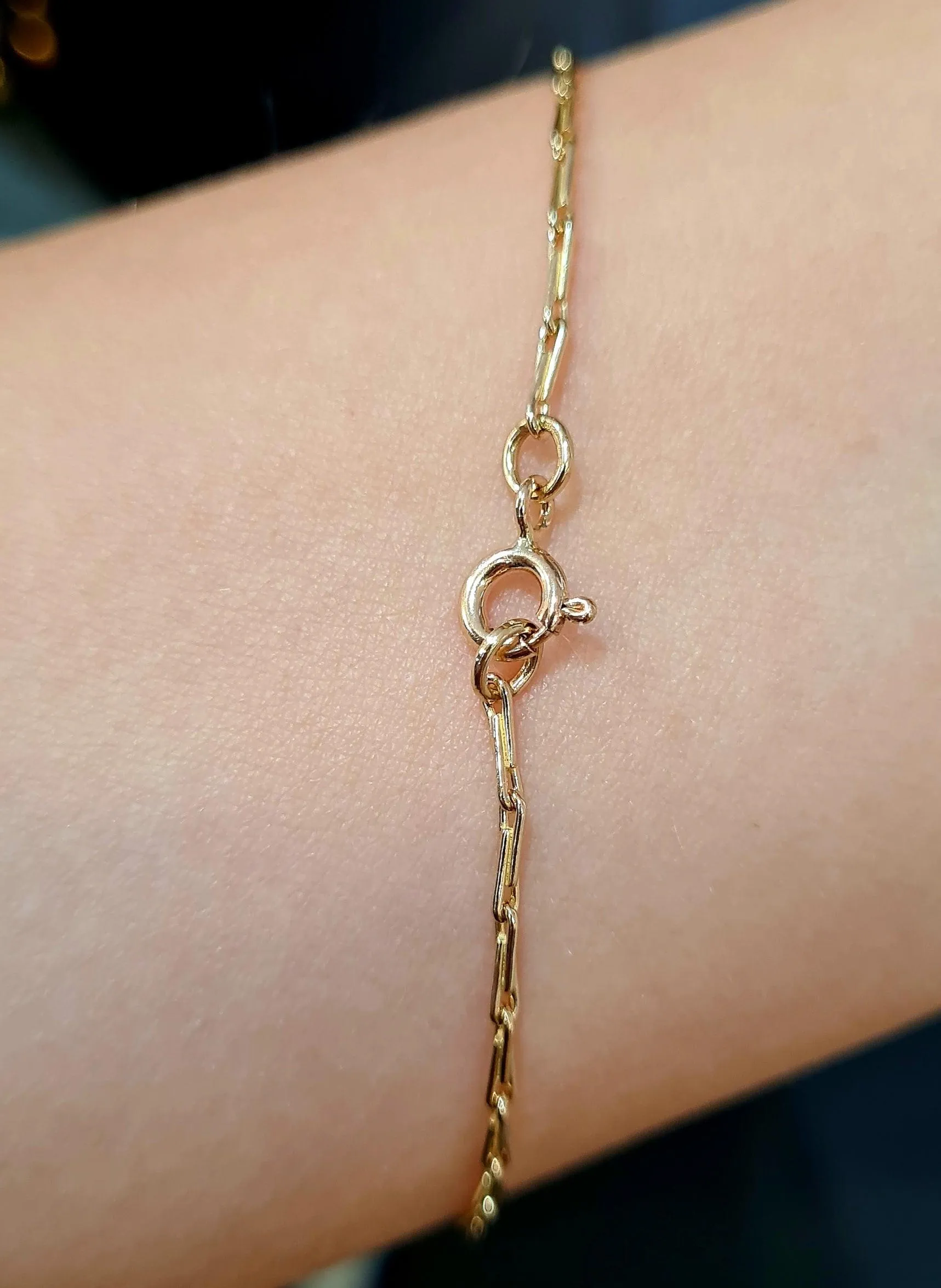 9ct Gold Hayseed Chain Bracelet