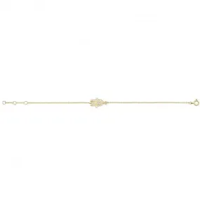9ct Yellow Gold Hamsa Bracelet BR084