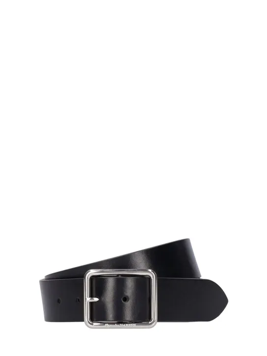 Alexander McQueen   4cm Leather belt 