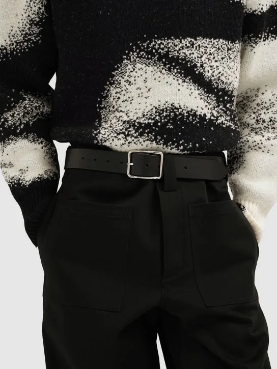 Alexander McQueen   4cm Leather belt 