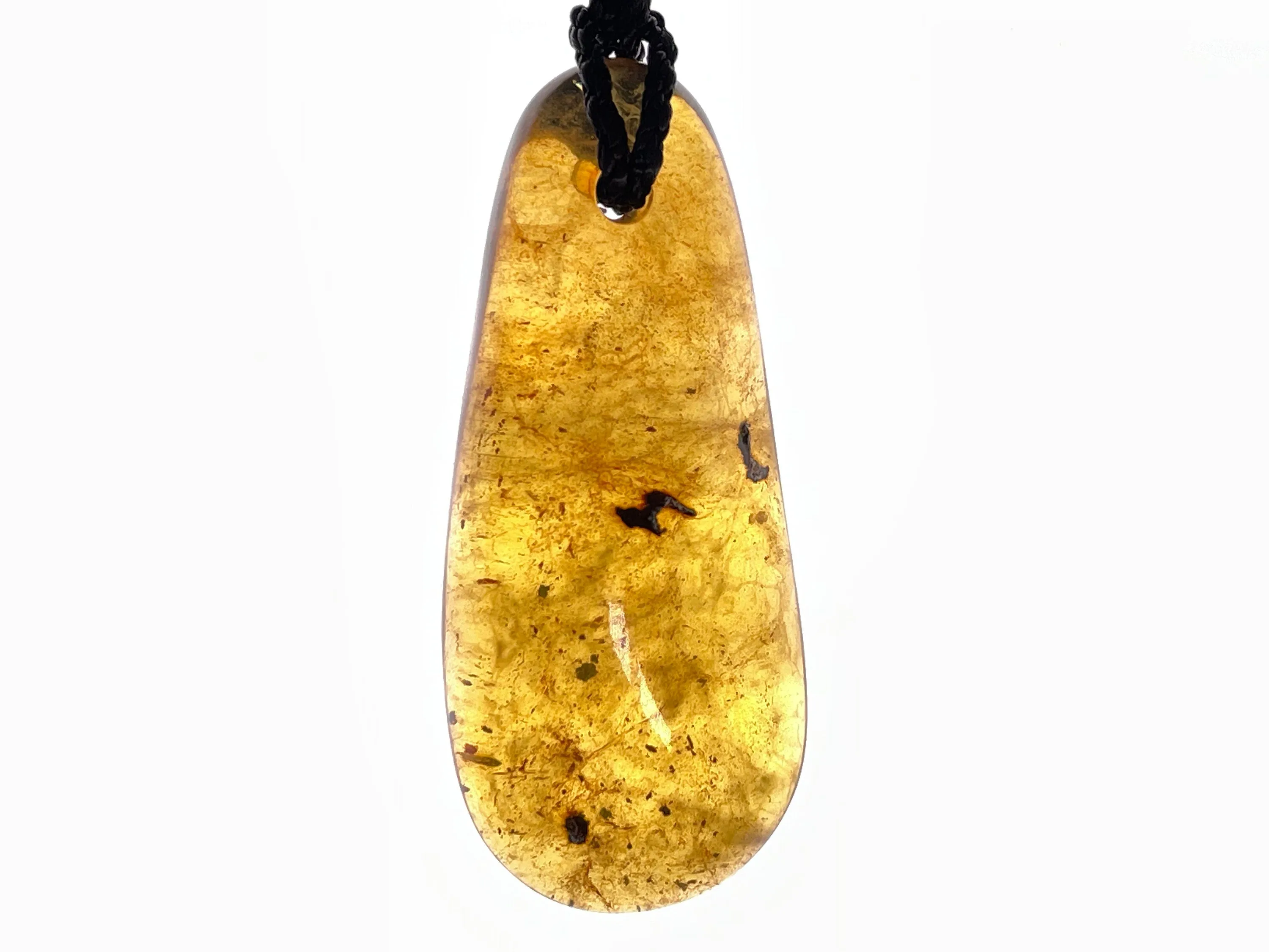 AMBER Crystal Necklace - Pendant Necklace, Handmade Jewelry, Healing Crystals and Stones, 48551