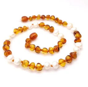 Amber Goose Gemstone & Amber Necklace - Queen