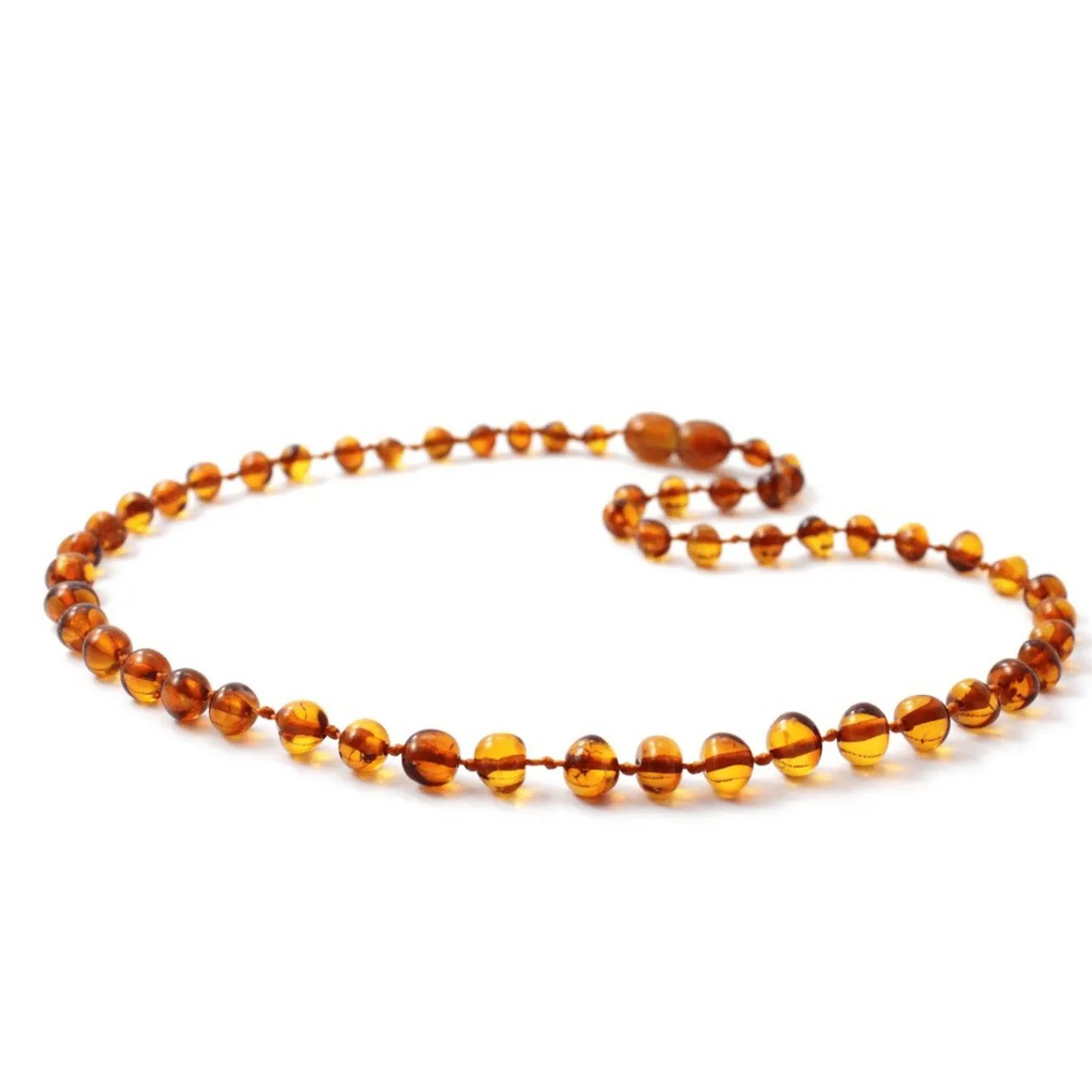 Amber Necklace Cognac | Baby 32cm