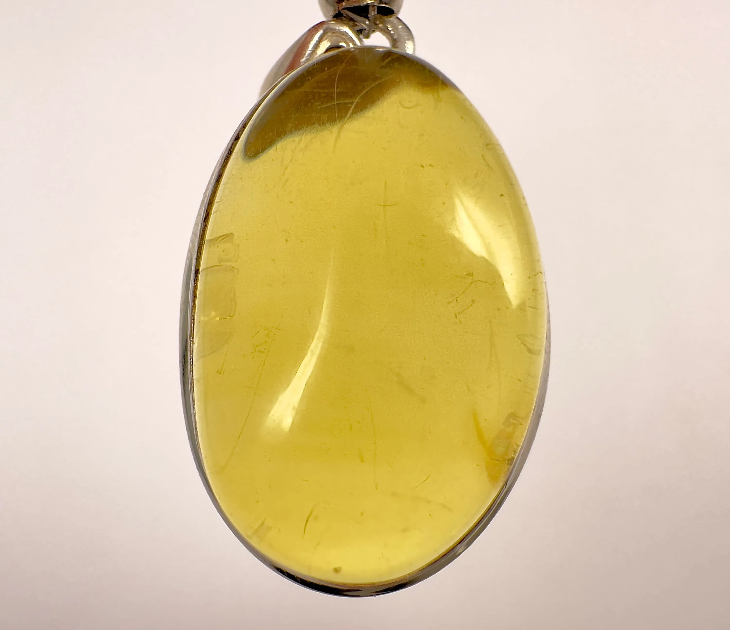 AMBER Pendant - AAA, Sterling Silver - Crystal Pendant, Fine Jewelry, Healing Crystals and Stones,  53427