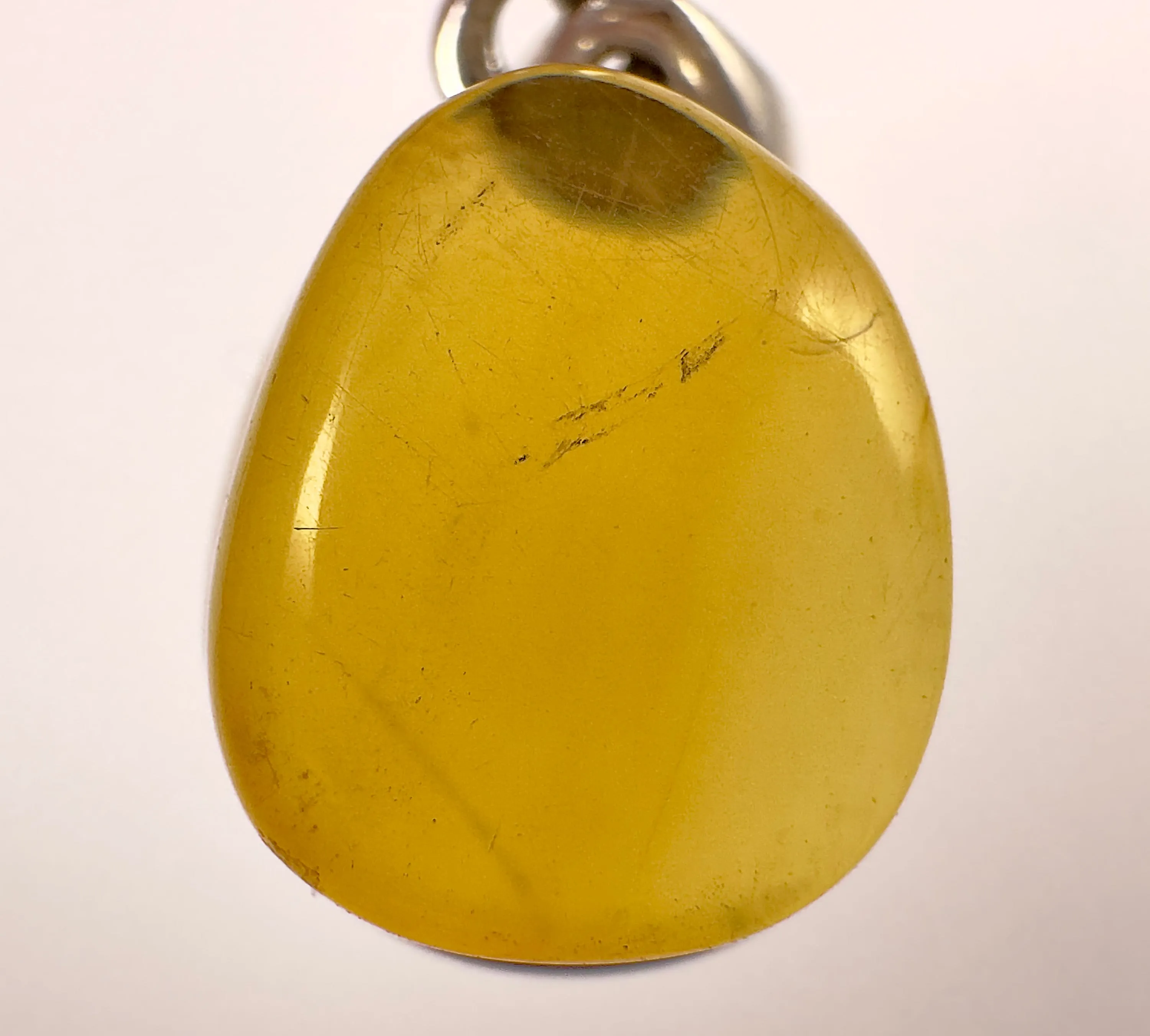 AMBER Pendant - AAA, Sterling Silver - Crystal Pendant, Fine Jewelry, Healing Crystals and Stones,  53434