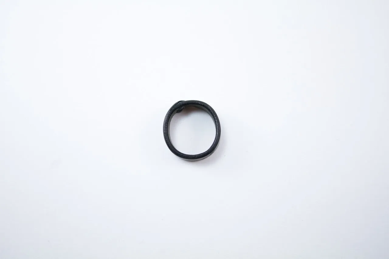 Anniversary Leather (Shell Cordovan) Ring