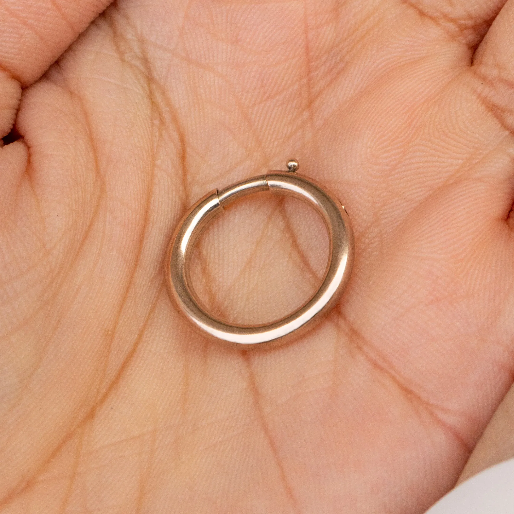 Antique 9ct Gold Bolt-Ring Clasp, 19mm