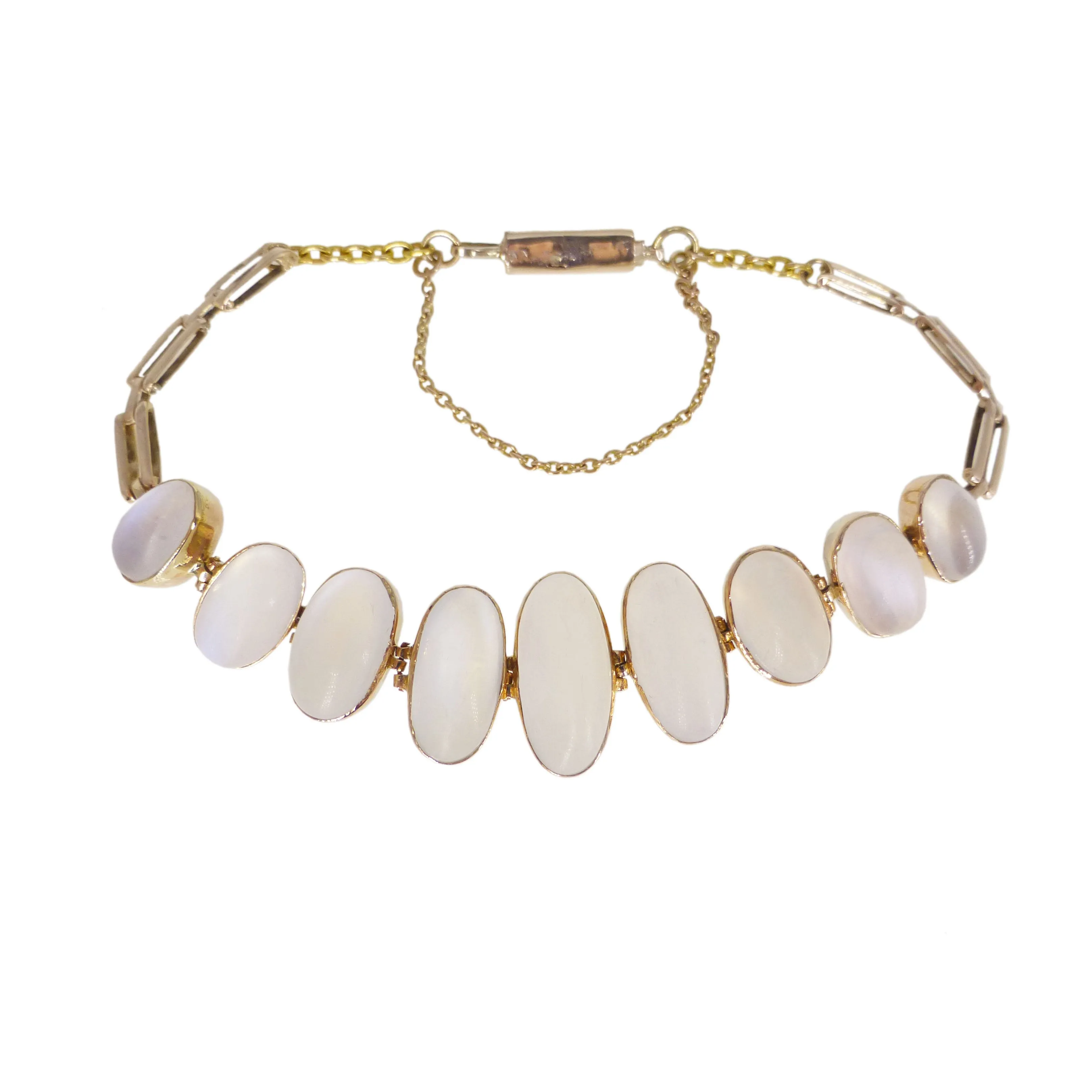 Antique Edwardian Gold Moonstone Bracelet