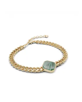 Armband - Malachite - Gold - Für Ihn