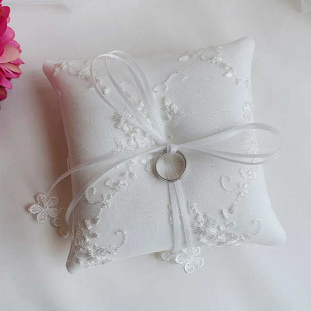 Assorted Fancy Lace Wedding Ring Bearer Pillows-Cushion