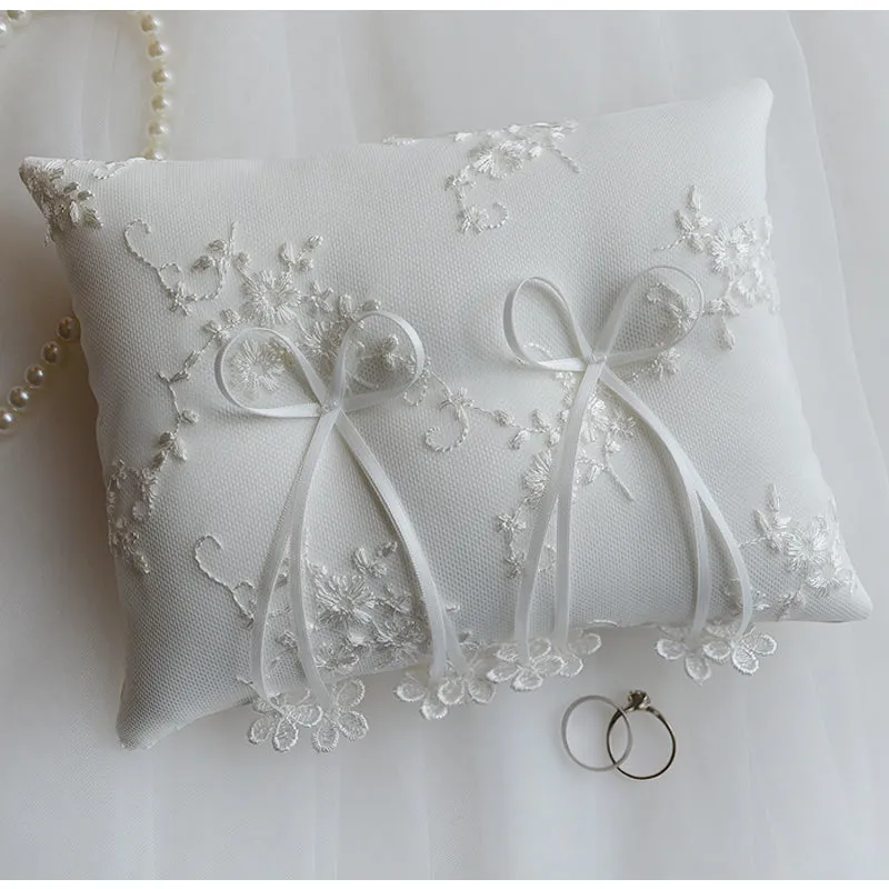 Assorted Fancy Lace Wedding Ring Bearer Pillows-Cushion