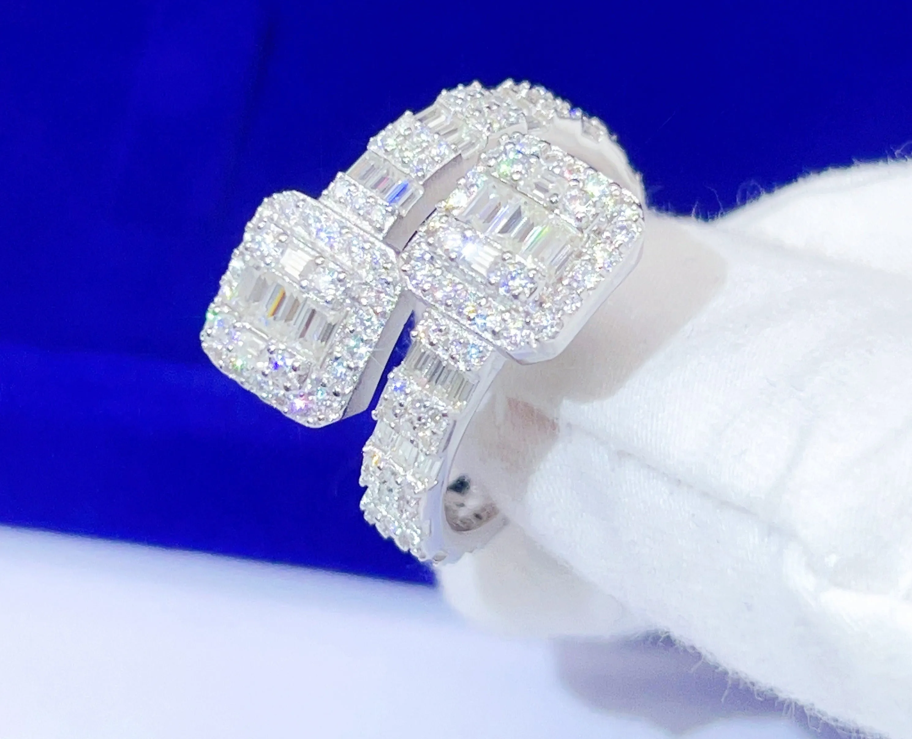 Baguette Iced out Ring