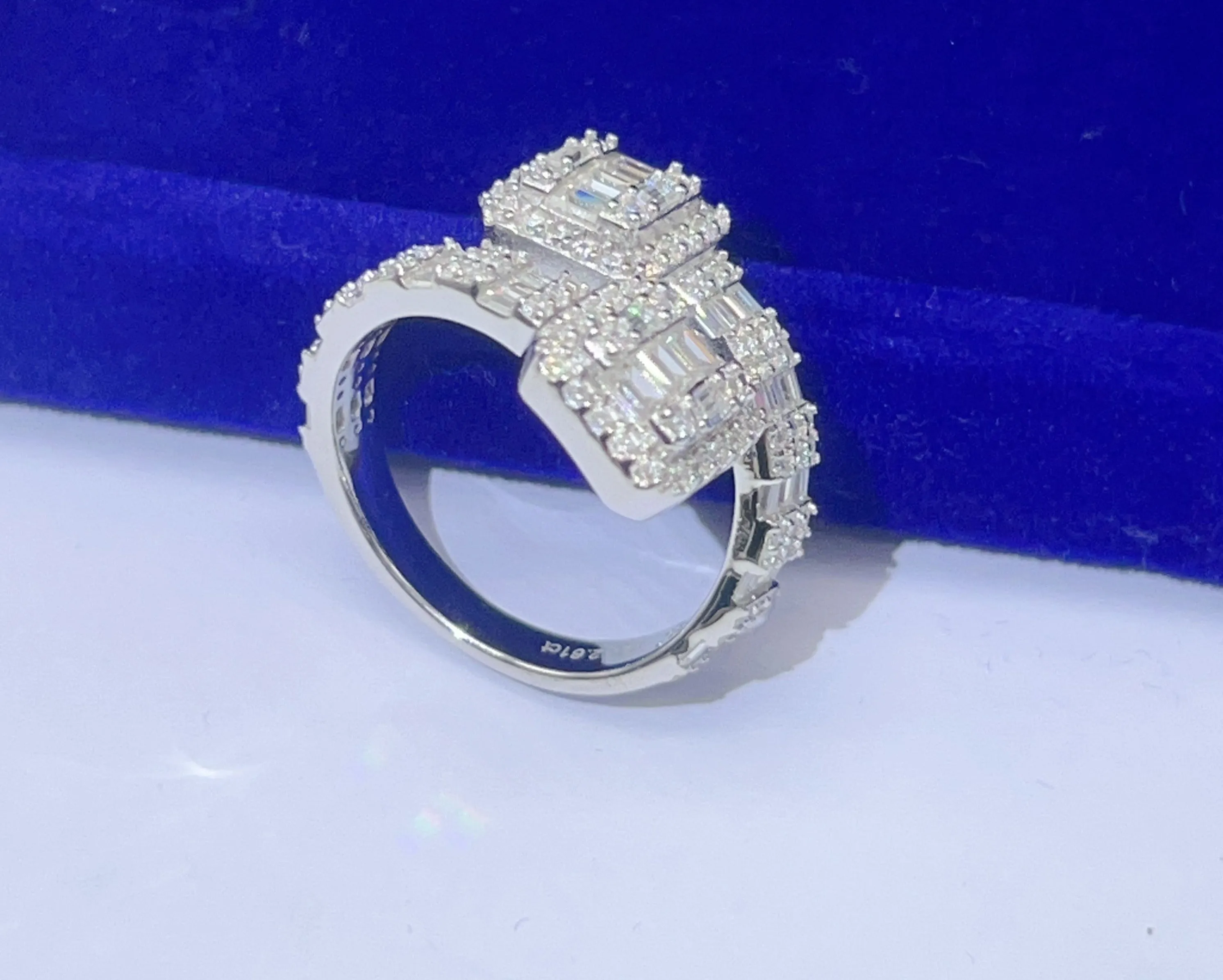 Baguette Iced out Ring