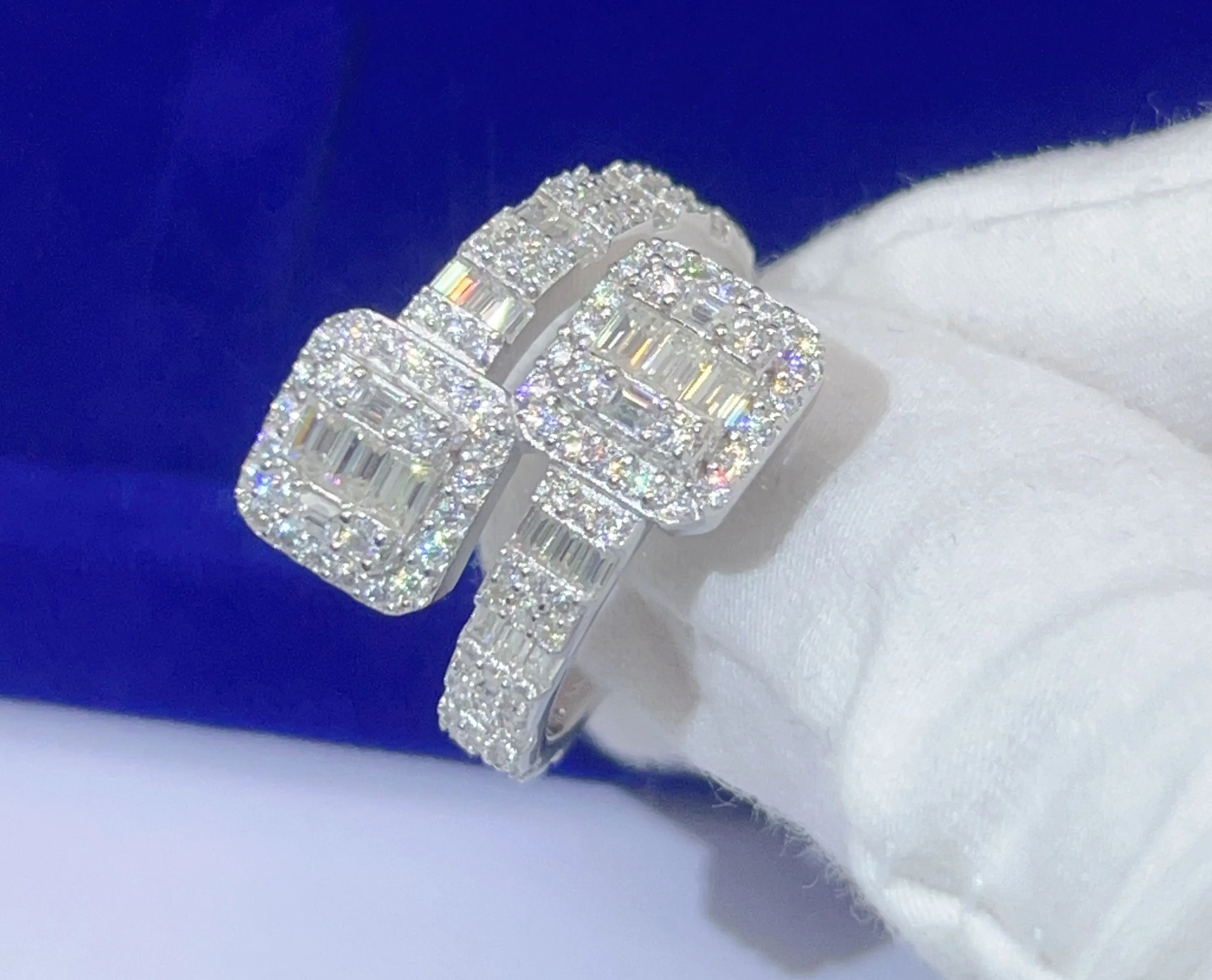 Baguette Iced out Ring