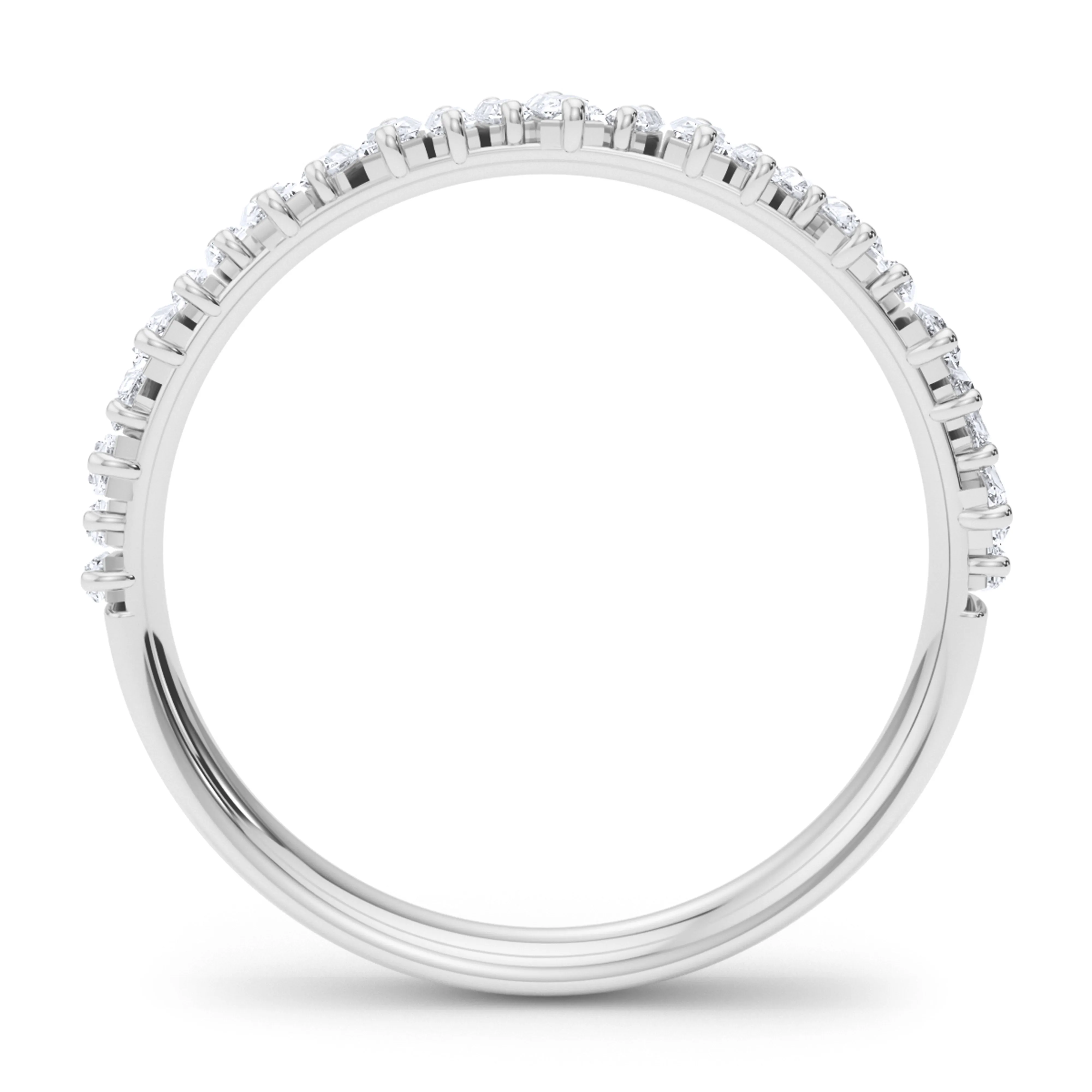 Baguette Vertical Half Band