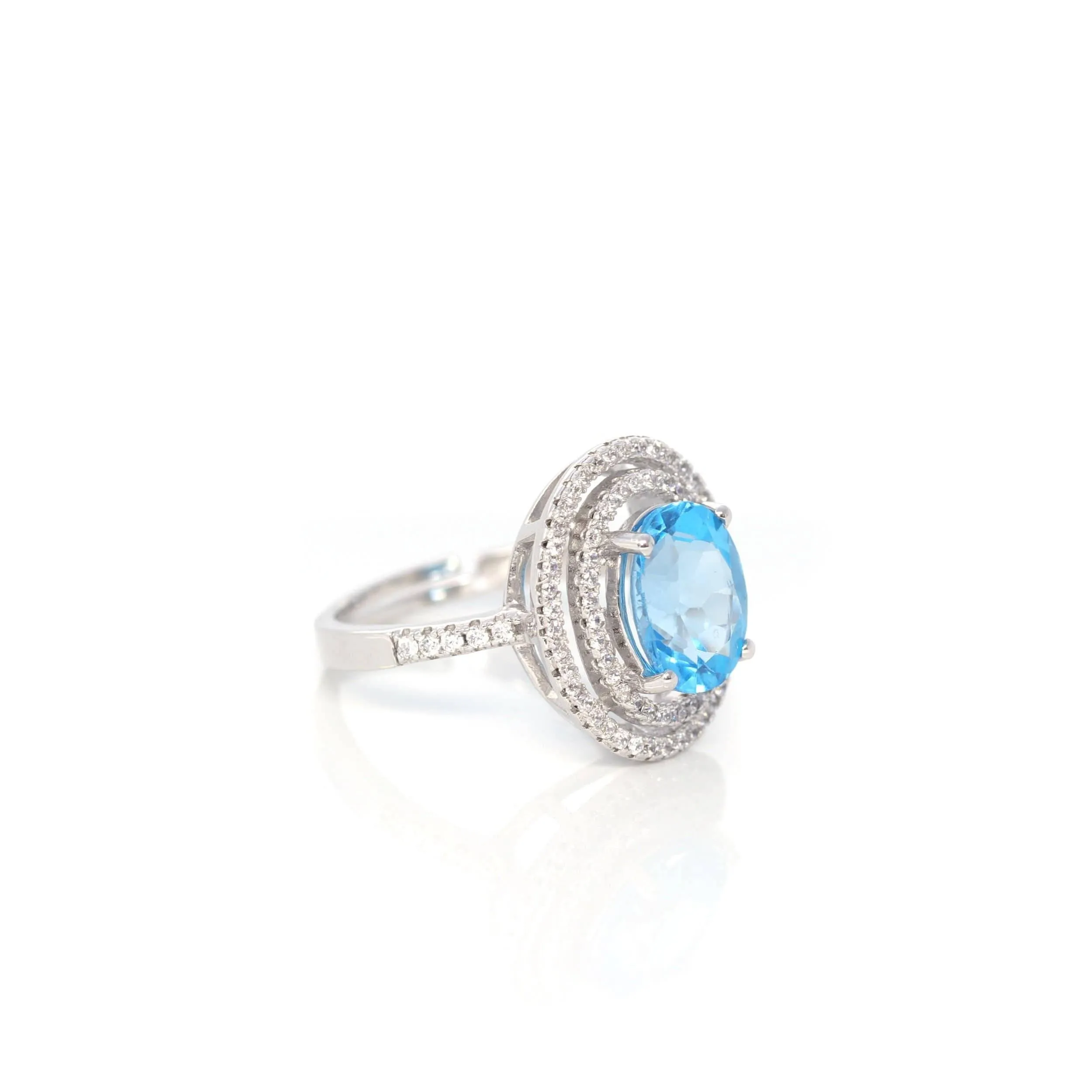 Baikalla™ Sterling Silver Swiss Blue Topaz Ring