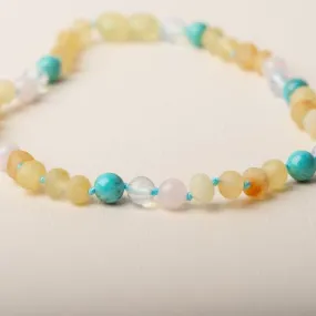 Baltic Amber Teething & Pain Jewelry in 'Tiffany'