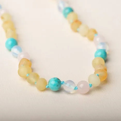 Baltic Amber Teething & Pain Jewelry in 'Tiffany'