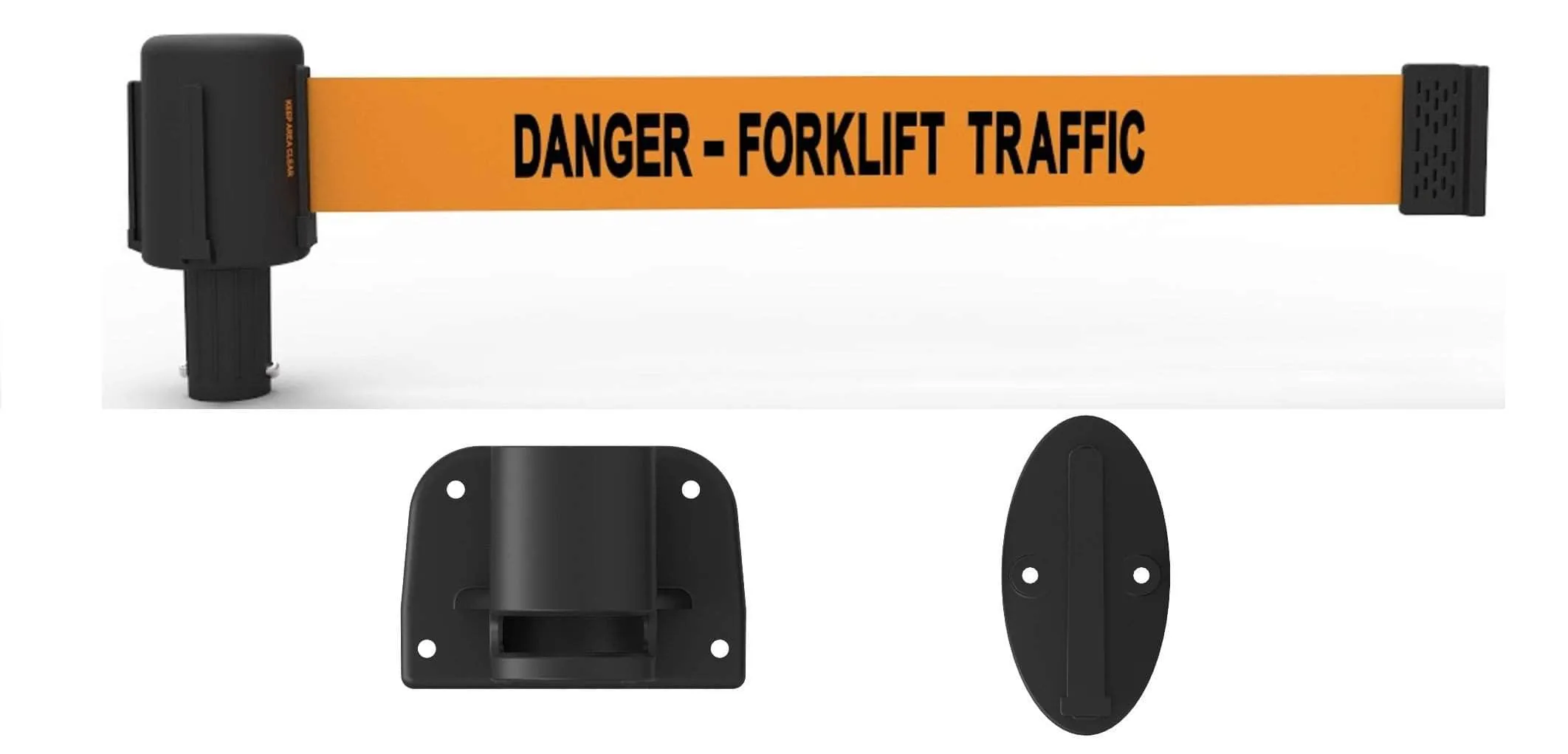 Banner Stakes PLUS Line 15' Belt Fixed Wall Mount System