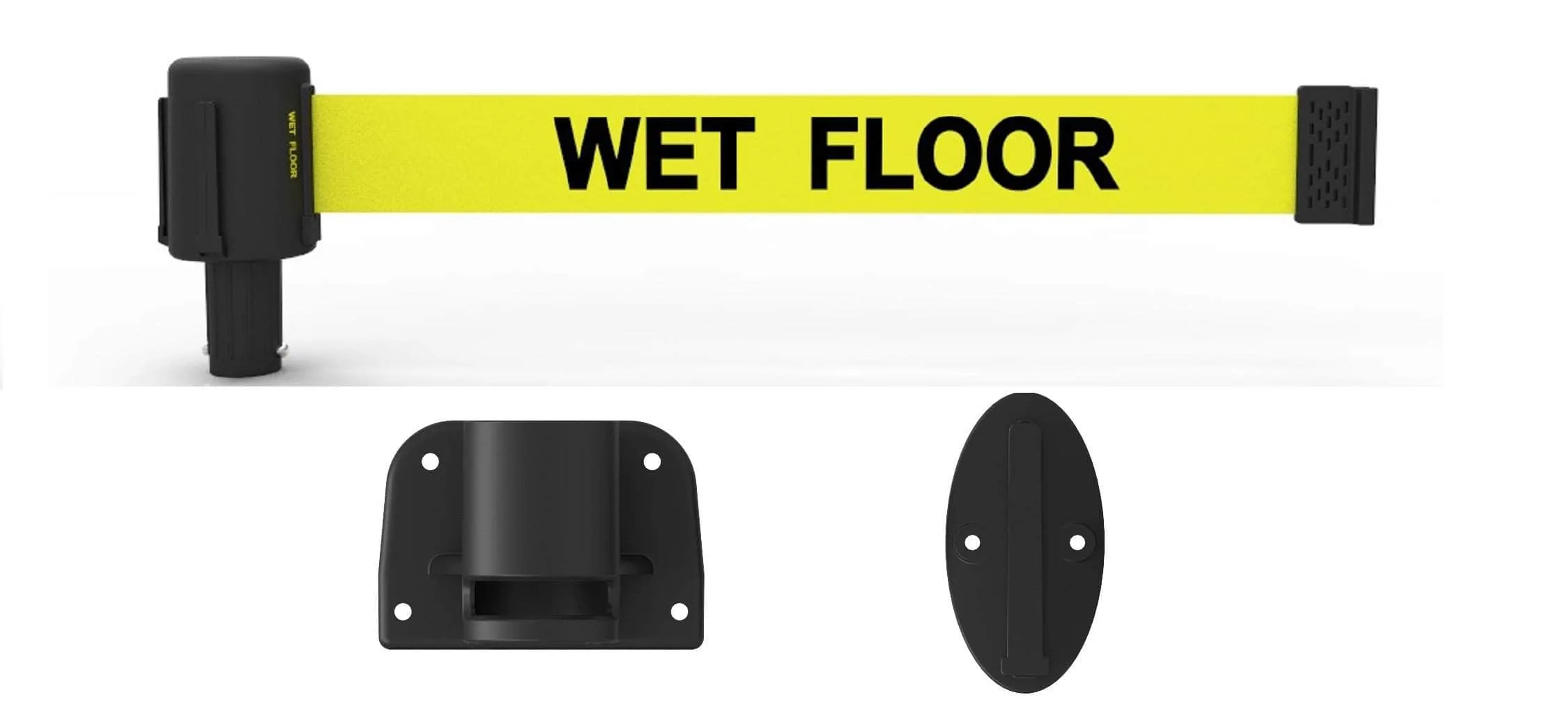 Banner Stakes PLUS Line 15' Belt Fixed Wall Mount System