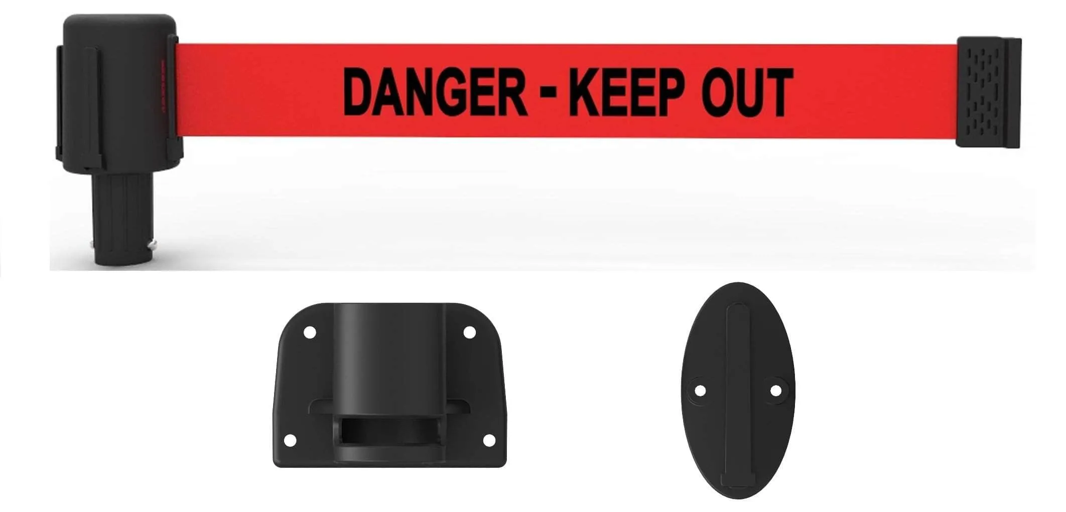 Banner Stakes PLUS Line 15' Belt Fixed Wall Mount System
