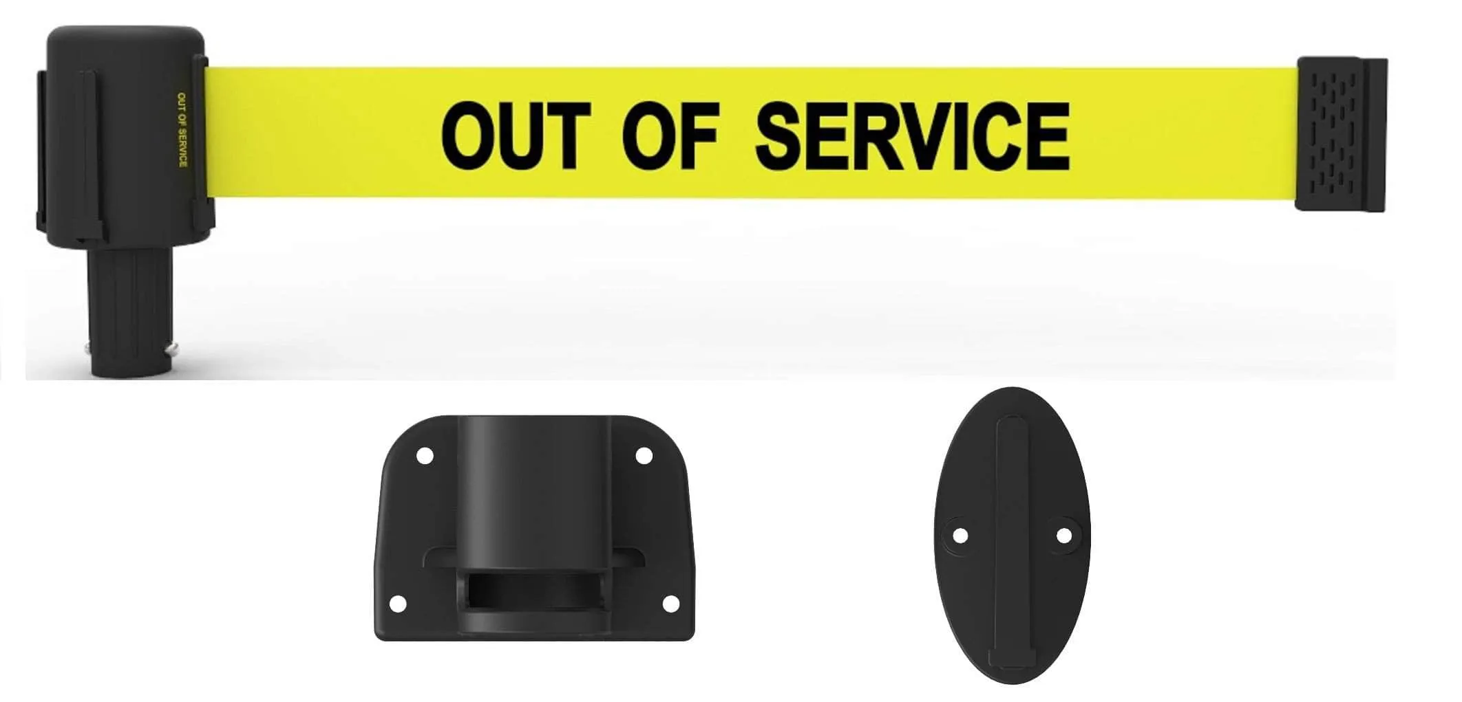 Banner Stakes PLUS Line 15' Belt Fixed Wall Mount System
