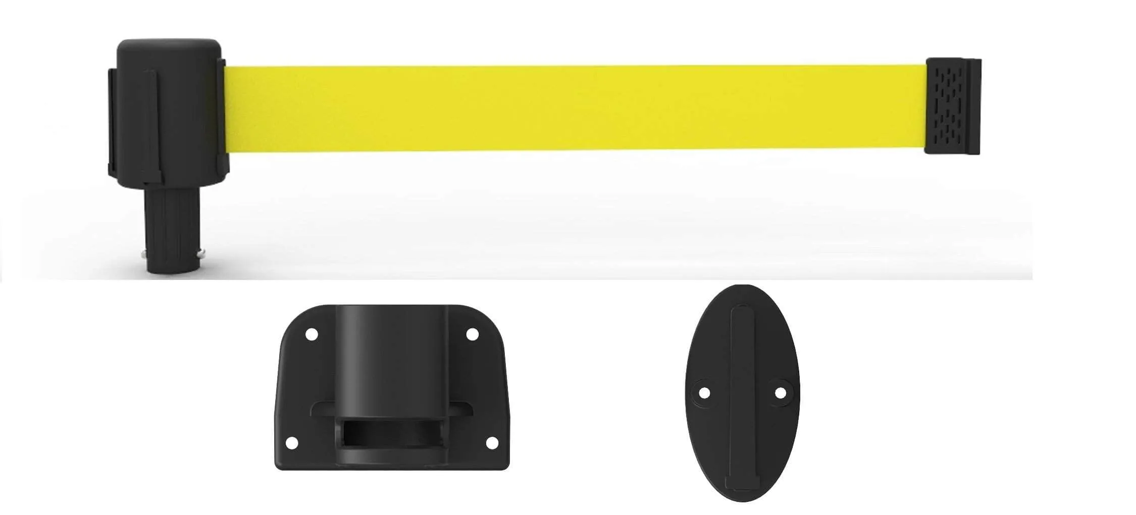 Banner Stakes PLUS Line 15' Belt Fixed Wall Mount System