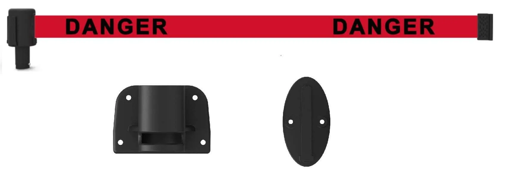 Banner Stakes PLUS Line 15' Belt Fixed Wall Mount System