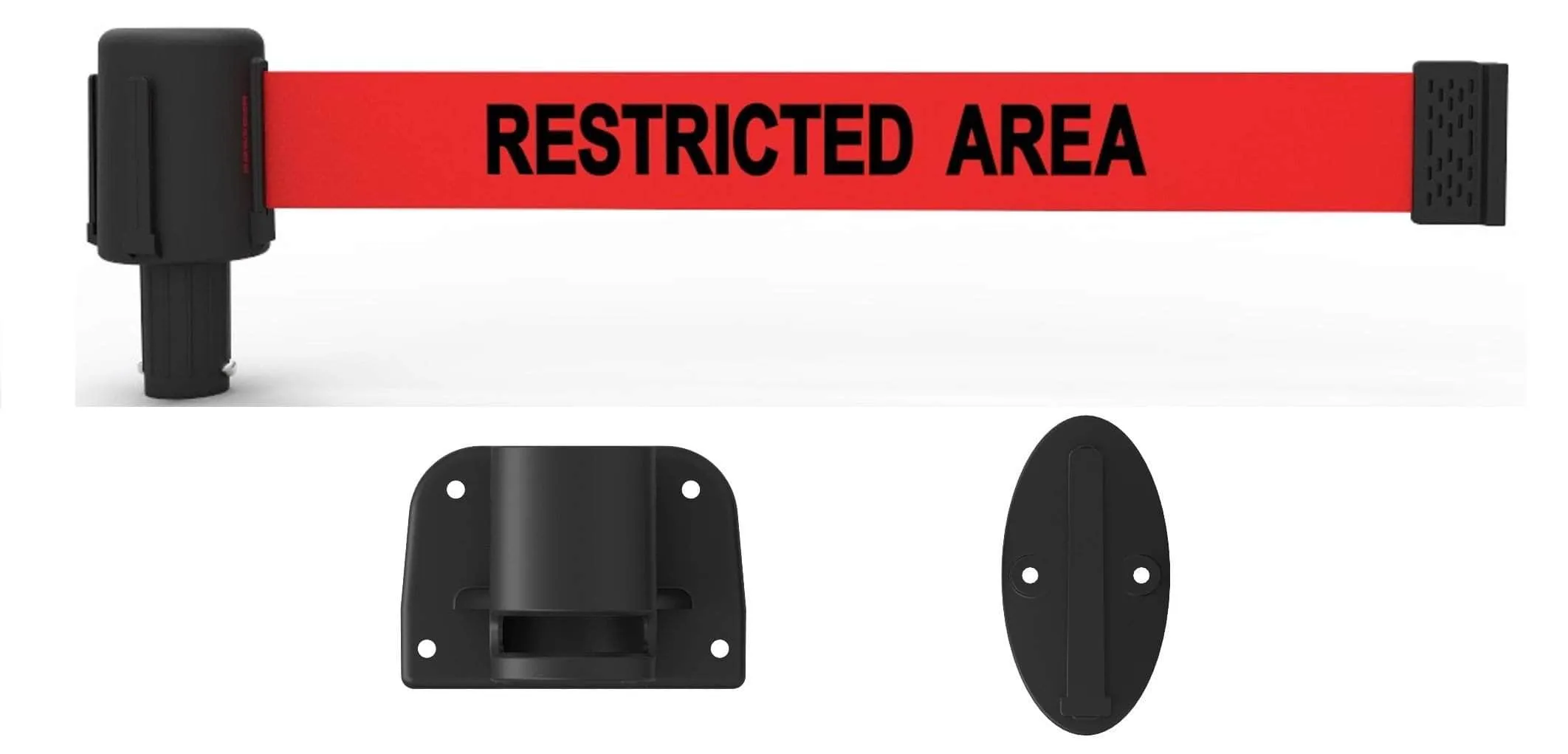 Banner Stakes PLUS Line 15' Belt Fixed Wall Mount System