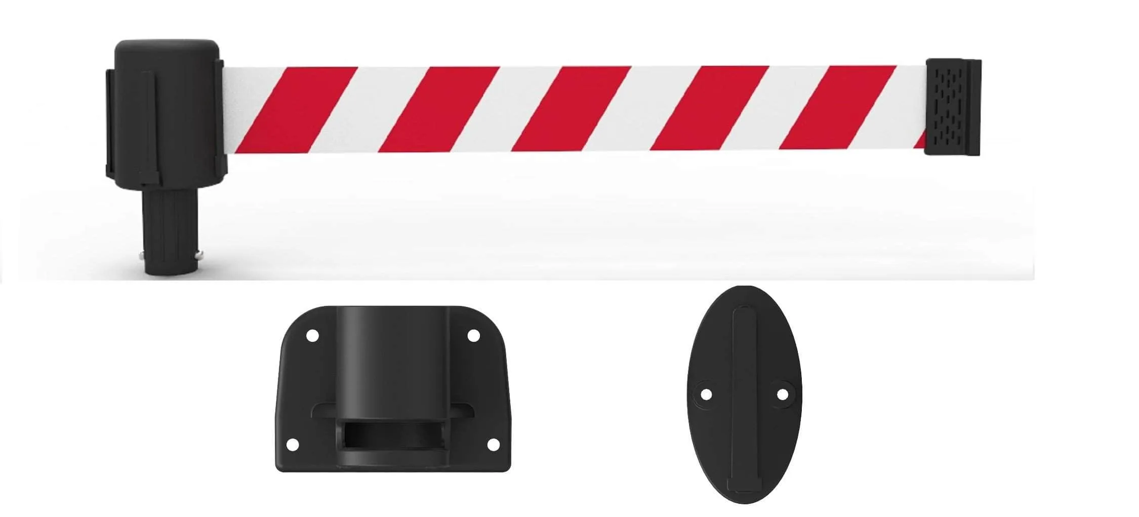 Banner Stakes PLUS Line 15' Belt Fixed Wall Mount System